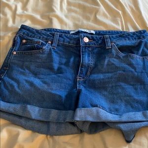 Plain blue Jean shorts